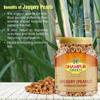 Dhampur Green Jaggery Pearls | Grocsy
