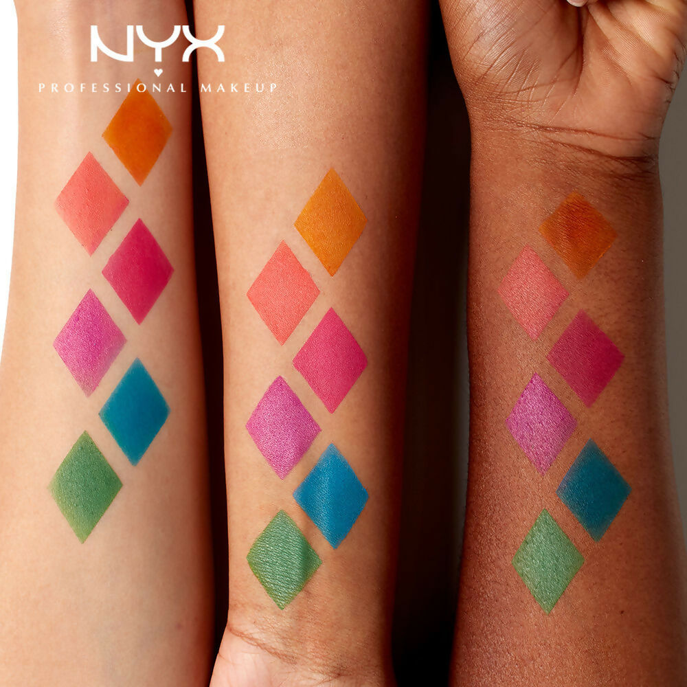NYX Professional Makeup Ultimate Edit Petite 6 Color Shadow Palette Brights (1.2 gm Each) | Grocsy