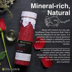 Soulflower Aromatherapy Essential Oil Rose Geranium Bath Salt | Grocsy