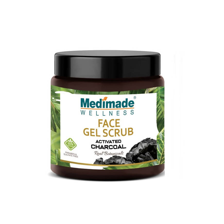 Medimade Wellness Activated Charcoal Face Gel Scrub | Grocsy