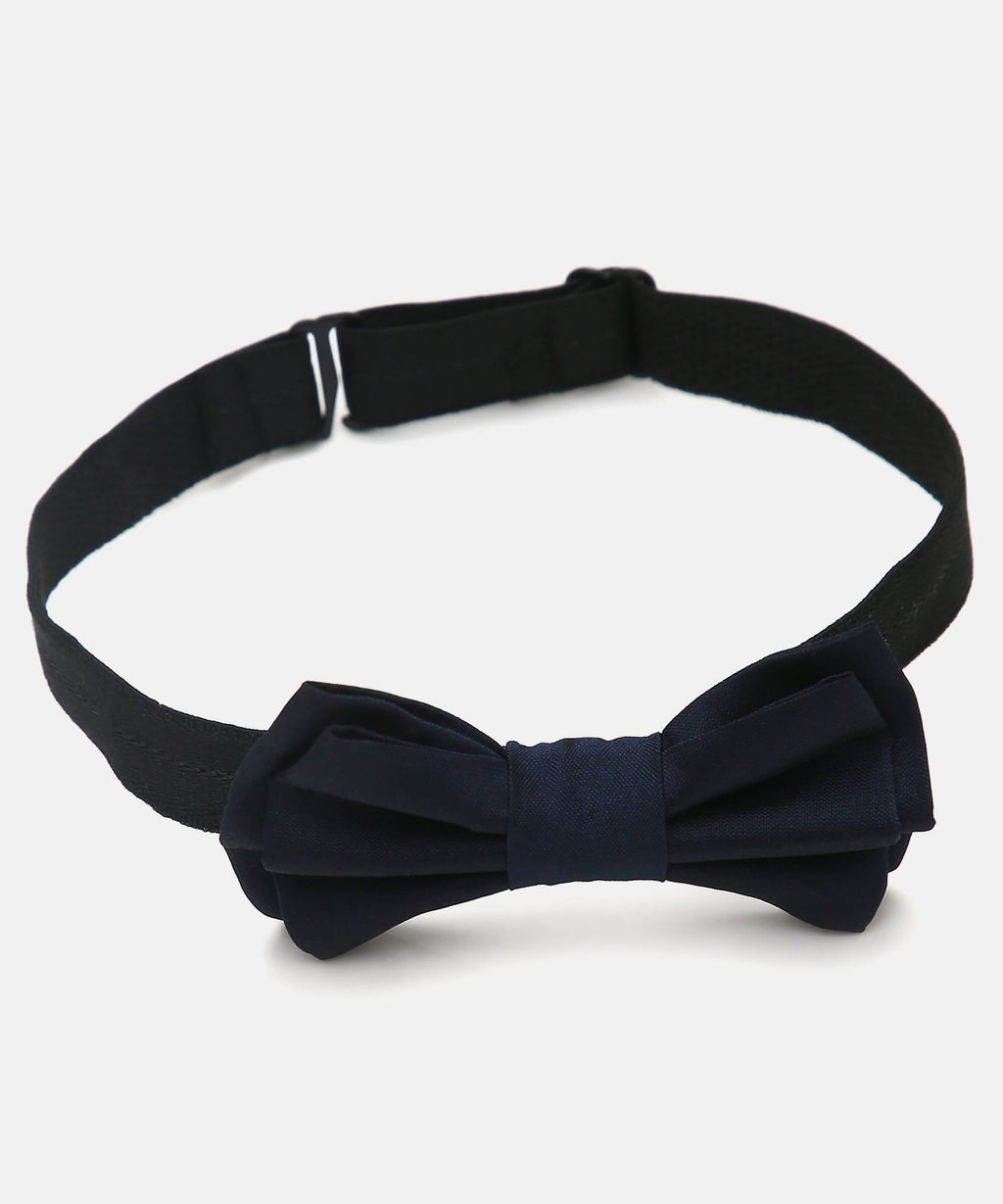Manet Boys Solid Double Layer Bow - Navy | Grocsy