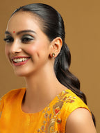 Ruby Raang White Clear Quartz Kundan Studs | Grocsy