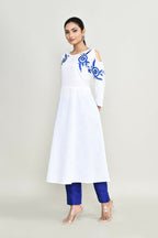 Joban Fashion White Rayon Kurta Set | Grocsy