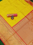 DEIANA'S Beautiful Designer Golden zari Soft Lichi Silk Saree - Yellow | Grocsy