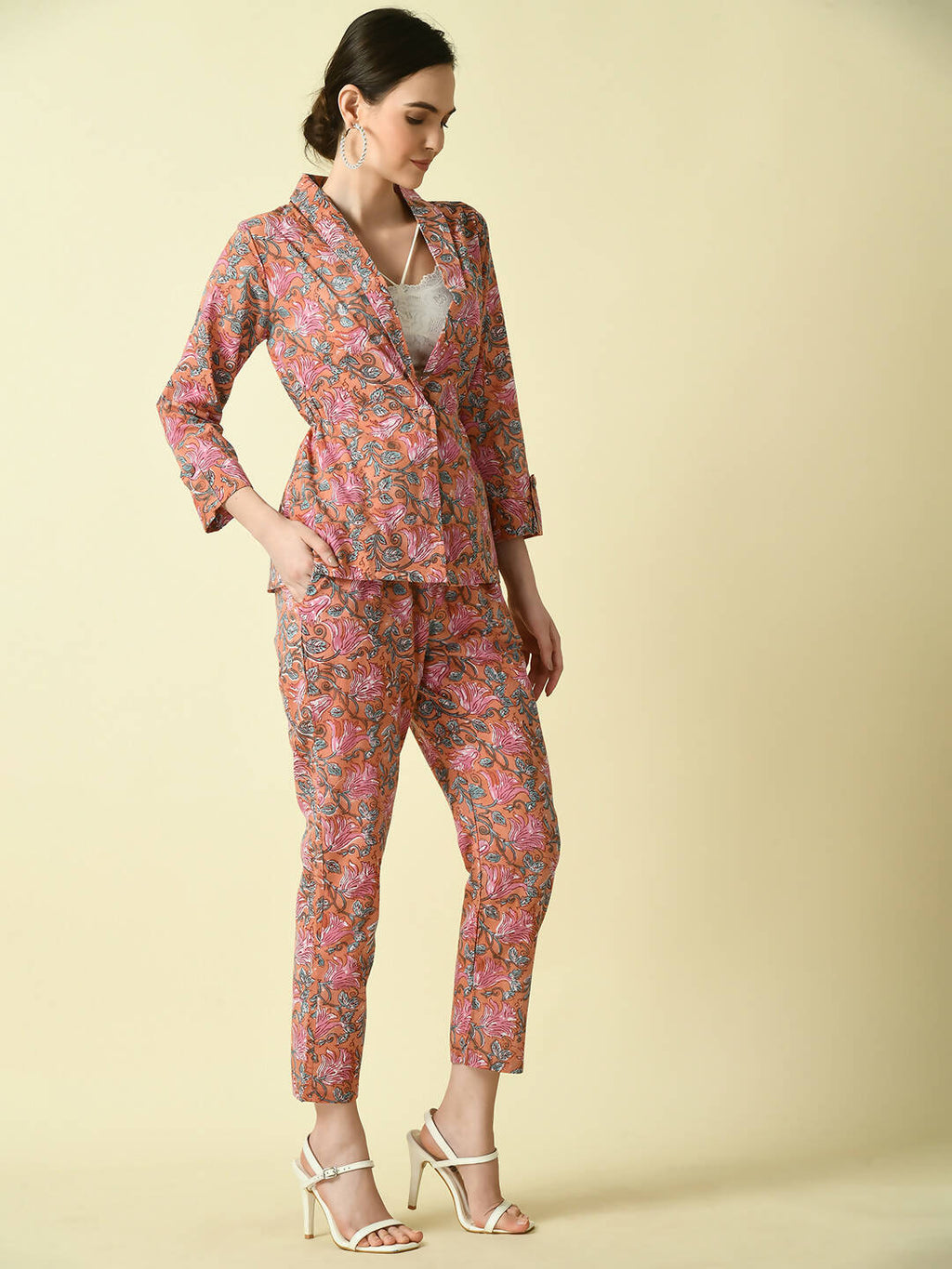 Myshka Women's Multi Cotton Printed jacket | Grocsy