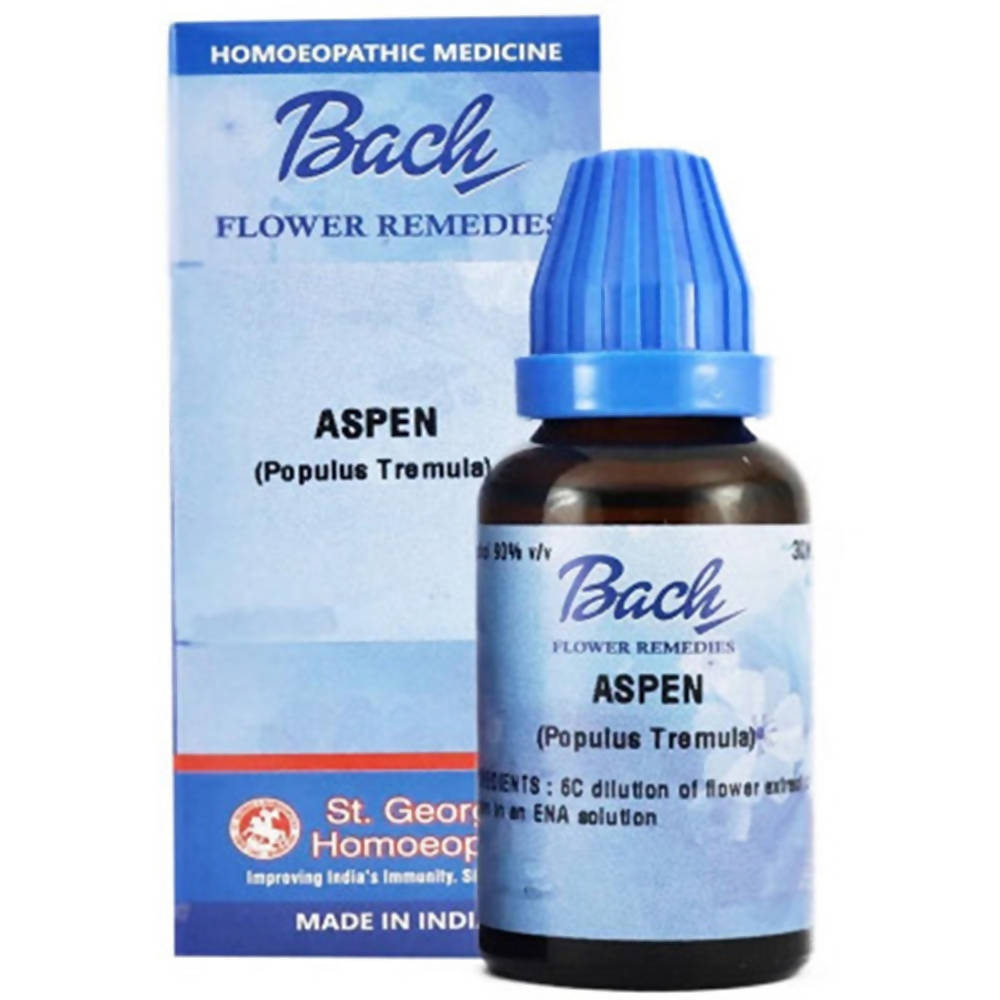 St. George's Bach Flower Remedies Aspen Dilution | Grocsy