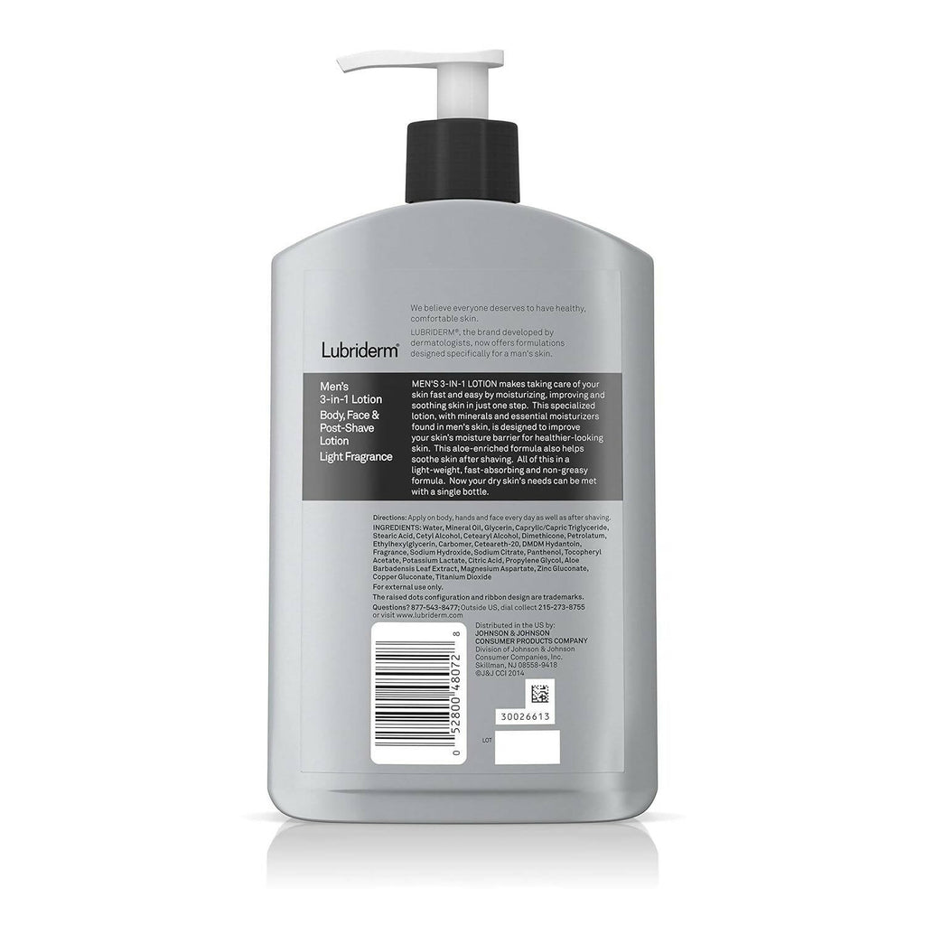 Lubriderm Men's 3-in-1 Lotion | Grocsy
