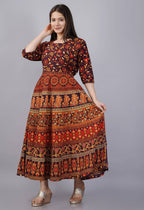 Vamika Multicolor Cotton Printed Party/Casual Wear Kurti (GAM23K) | Grocsy