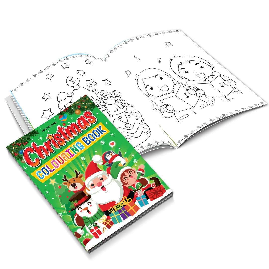 Dreamland Christmas Colouring Book for Kids Ages 4-8 Years | Grocsy
