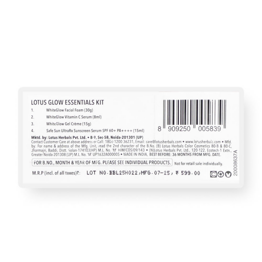 Lotus Herbals Glow Essentials Kit | Grocsy
