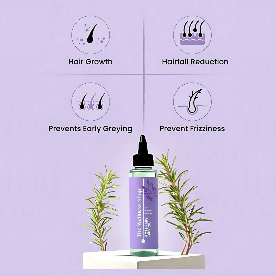 The Wellness Shop Rosemary Hair Oil | Grocsy