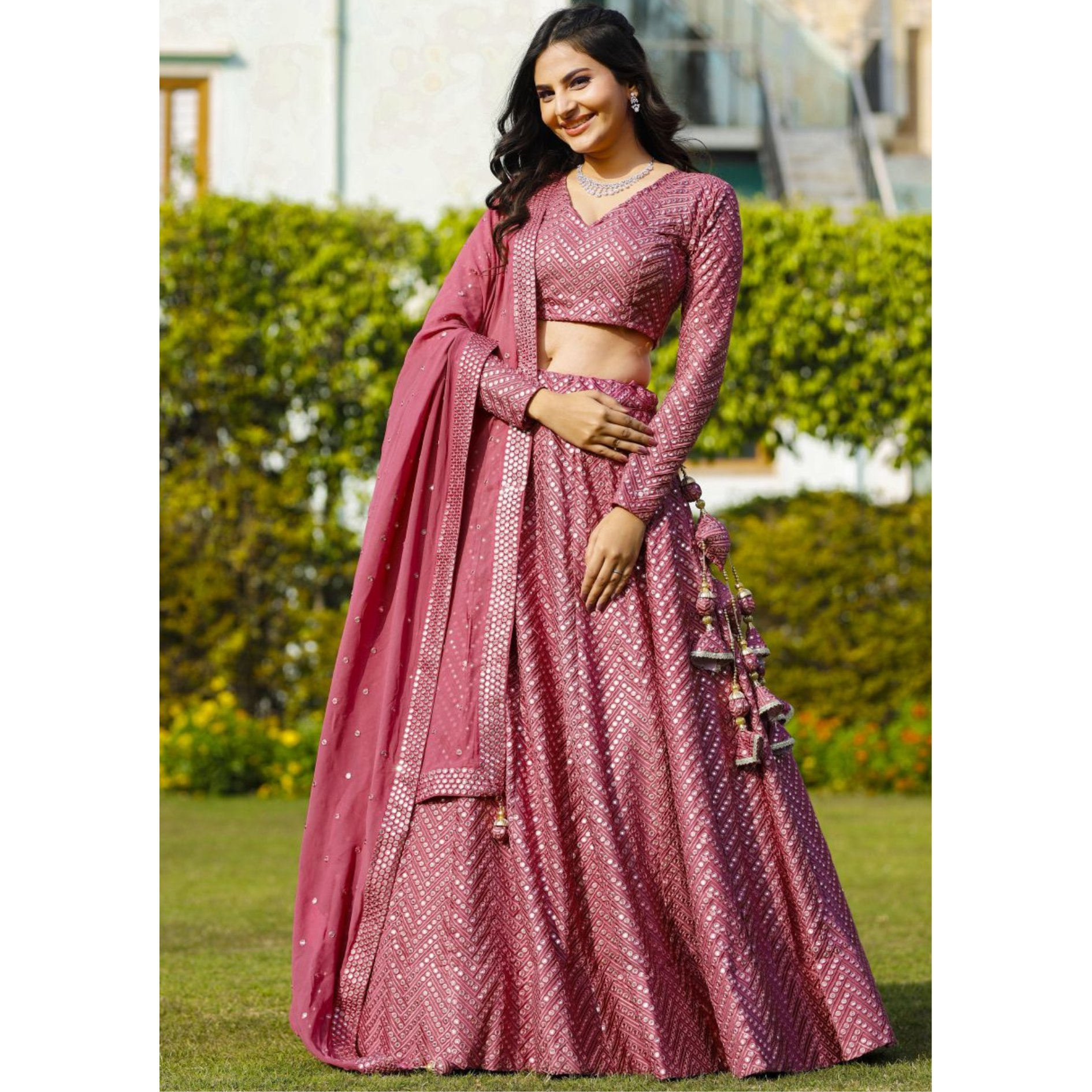 Lehenga Mart Glamorous Designer Lehenga Choli for Bridal and Bridesmaids Wedding Wear Choli | Grocsy