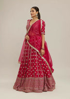 Lehenga Mart Designer Indian Wedding Lehenga Choli-Pink | Grocsy