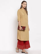 Myshka Women's Maroom Cotton Solid Casual Palazzo | Grocsy
