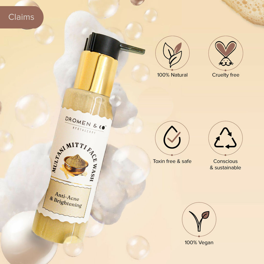 Dromen & Co Multani Mitti Face Wash | Grocsy