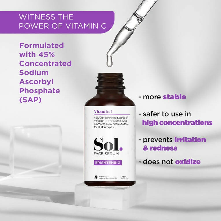 The Man Company Sol. Vitamin C Brightening Face Serum | Grocsy