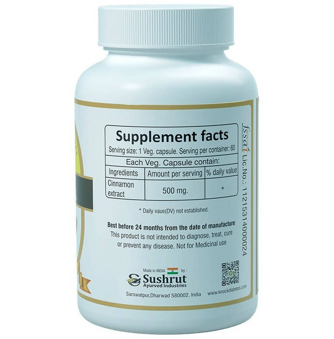 Sushrut Ayurved Good Health Cinnamon Veg Capsules | Grocsy