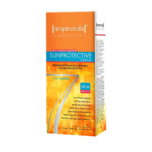 Aaryanveda Anti Photo Ageing Sunprotective Matte Gel (SPF-40) | Grocsy