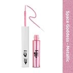 Elitty Pink Pop Color Metallic Finish Liquid Eyeliner - Space Goddess (Pink) | Grocsy