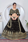 Lehenga Mart Designer Wedding Lehenga Choli For Women - Black | Grocsy