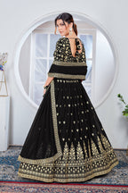 Lehenga Mart Designer Wedding Lehenga Choli For Women - Black | Grocsy
