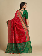 Vedant Vastram Red Color Kanjeevaram Silk Saree - Red | Grocsy