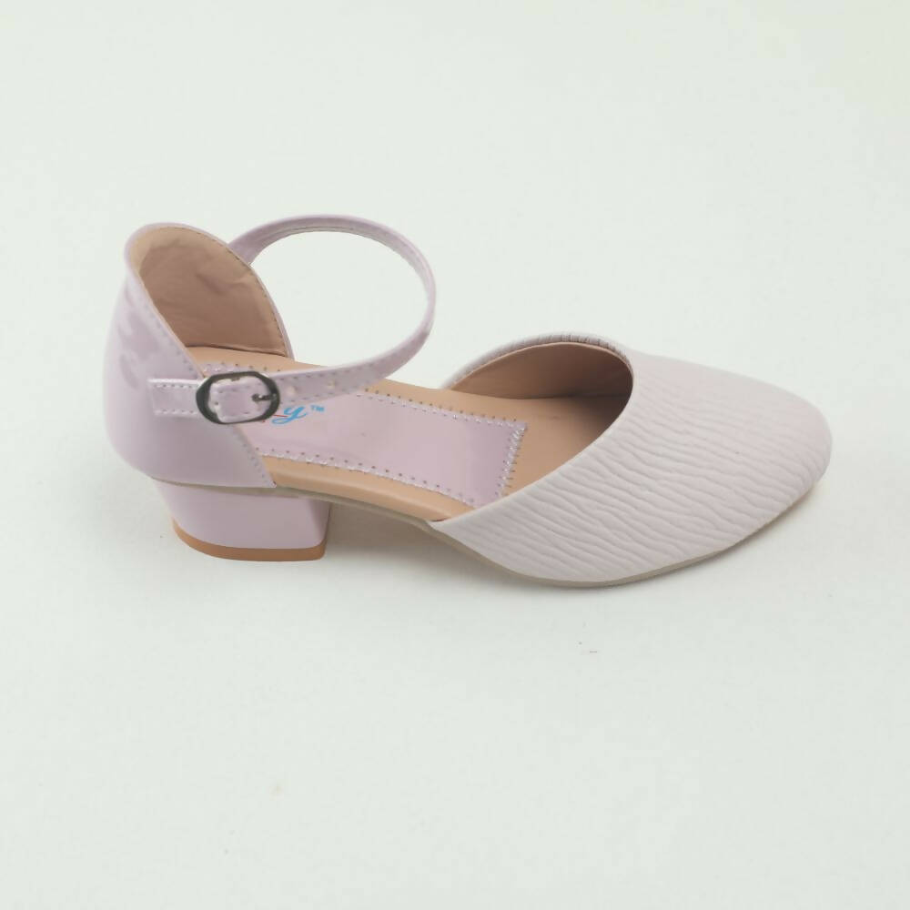 Tiny Bugs Girls Party Wear Ballerinas Heels - Purple | Grocsy