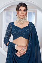 Lehenga Mart Designer Wedding Lehenga Choli For Women - Rama | Grocsy