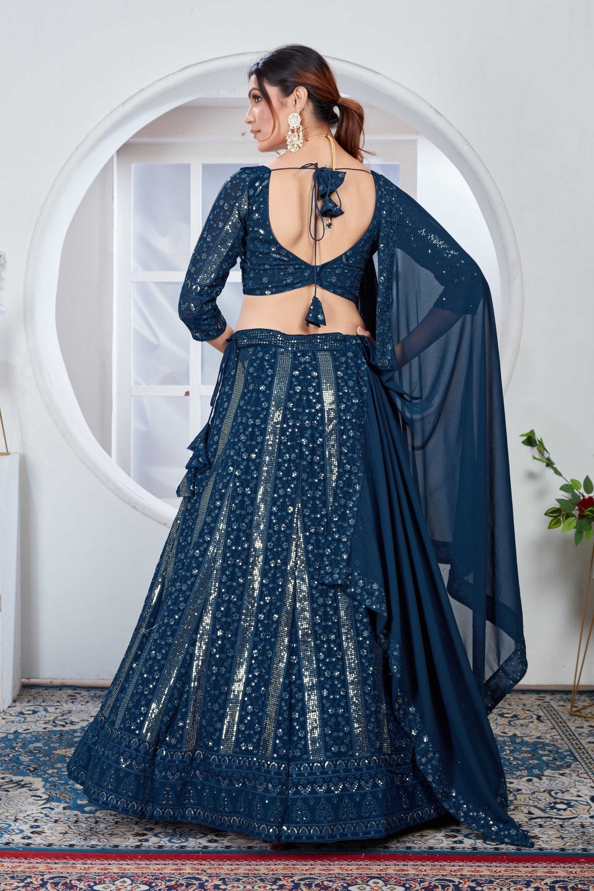 Lehenga Mart Designer Wedding Lehenga Choli For Women - Rama | Grocsy
