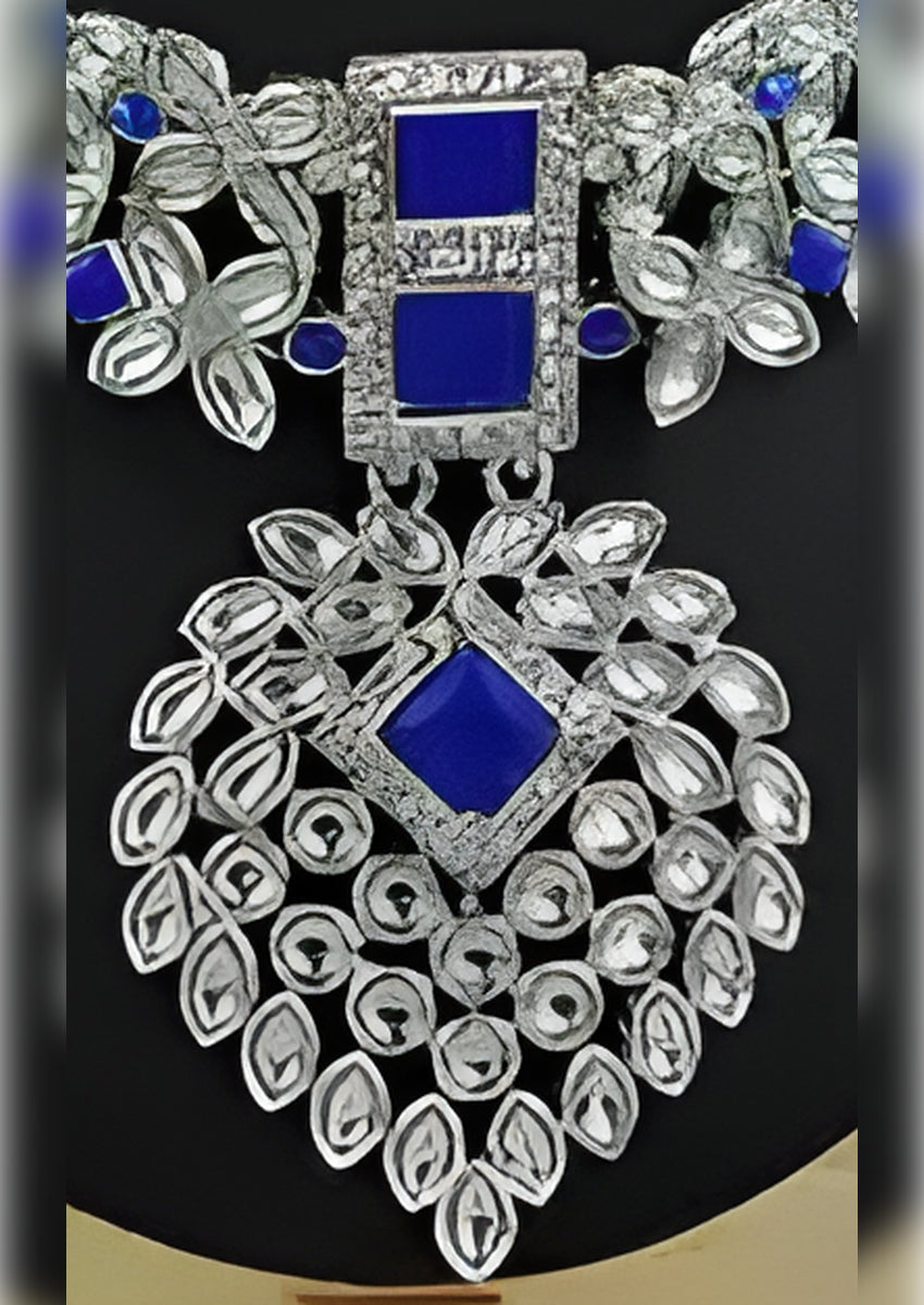 Jewel City Exquisite Crystal Flower Necklace Set | Grocsy