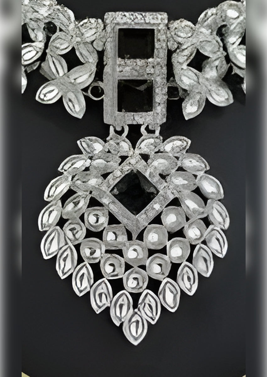 Jewel City Exquisite Crystal Flower Necklace Set | Grocsy