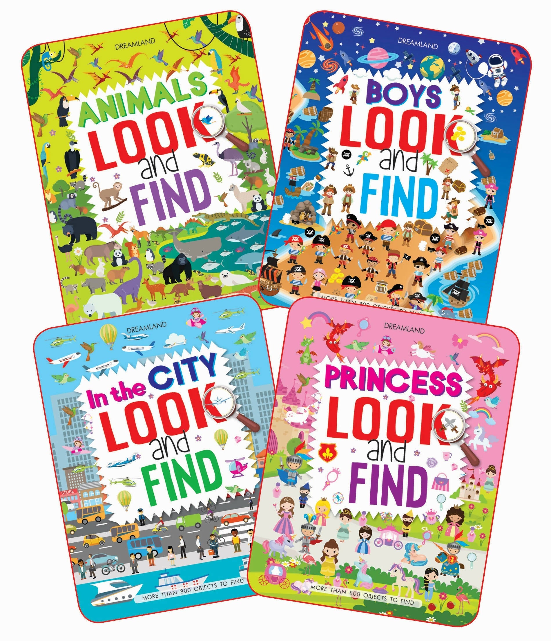Dreamland Look and Find Series (A set of 4 Books) | Grocsy