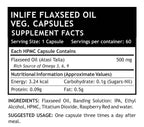 Inlife Flaxseed Oil Capsules Without Gelatin | Grocsy