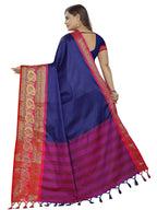 Vamika Banarasi Silk Royal Blue Weaving Saree | Grocsy