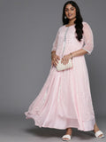 Ahalyaa Women's Traditional wear Ethnic Dress - Pink | Grocsy