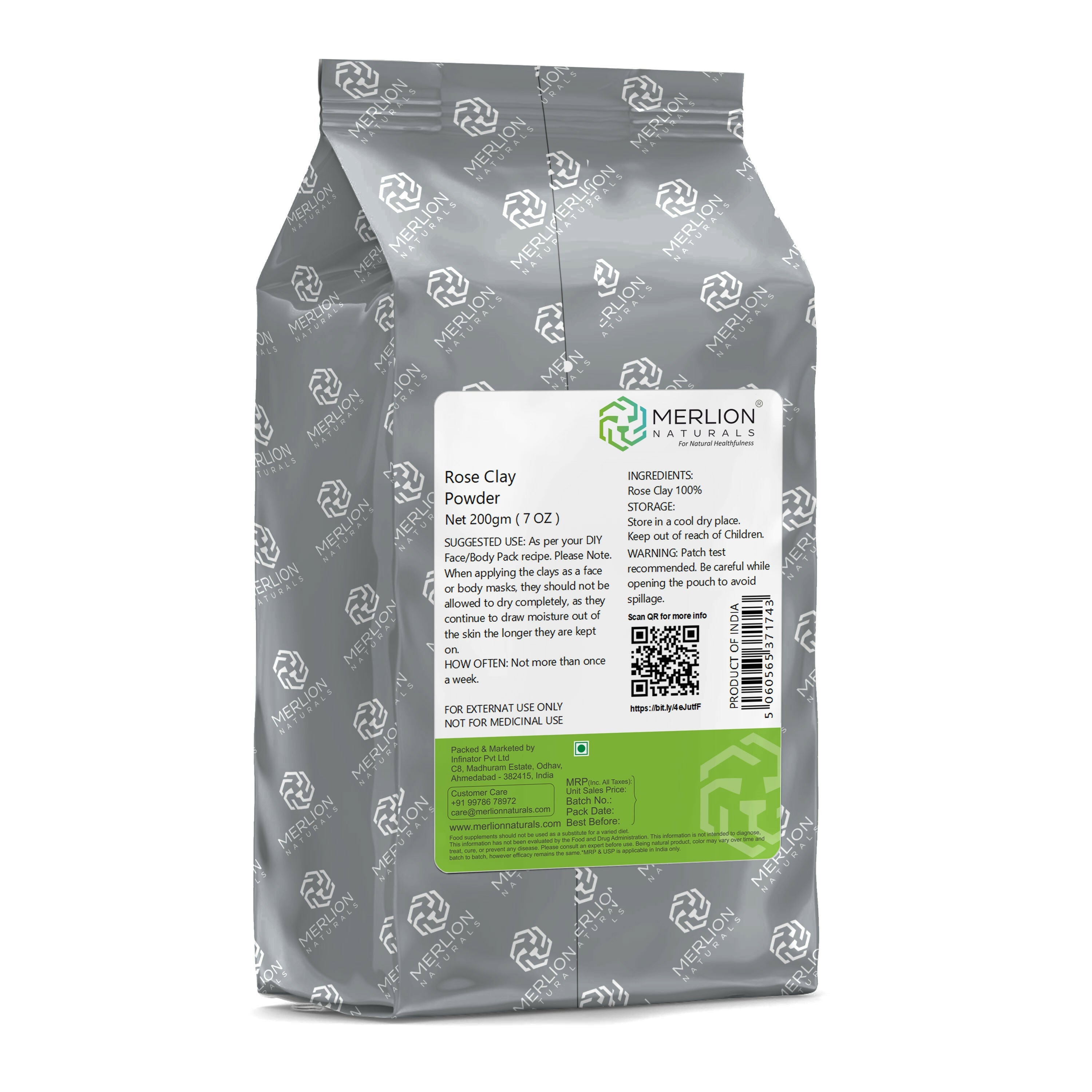 Merlion Naturals Rose Clay Powder | Grocsy