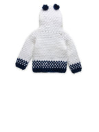 Chutput Kids Woollen Hand Knitted Tacky Design Sweater - White | Grocsy