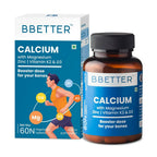 BBETTER Calcium Magnesium Zinc Tablets with Vitamin D3 & K2 | Grocsy