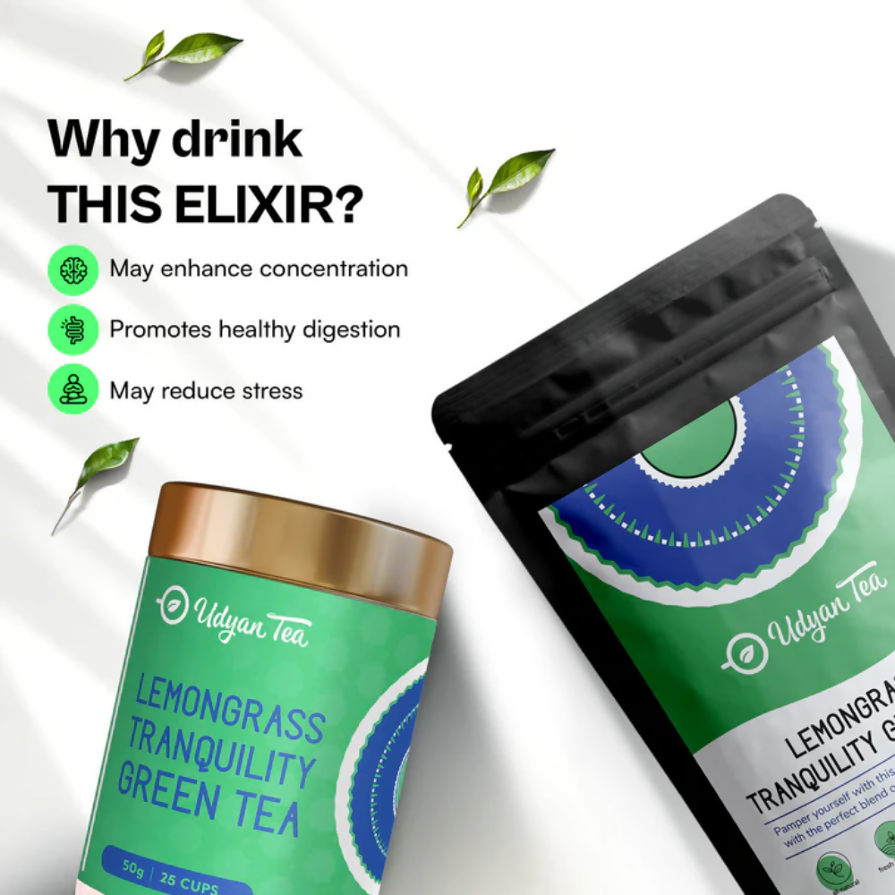 Udyan Tea Lemongrass Tranquillity Green Tea | Grocsy