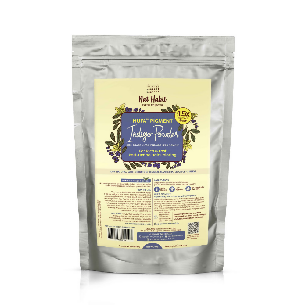 Nat Habit Hufa Pigment Indigo Powder Natural Hair Color | Grocsy