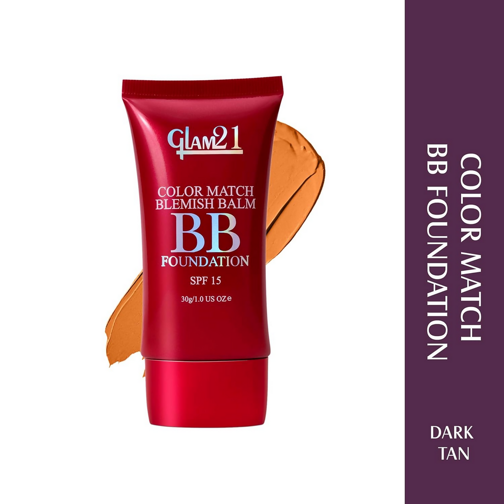 Glam21 Color Match BB Foundation SPF15 - 06 Dark Tan | Grocsy