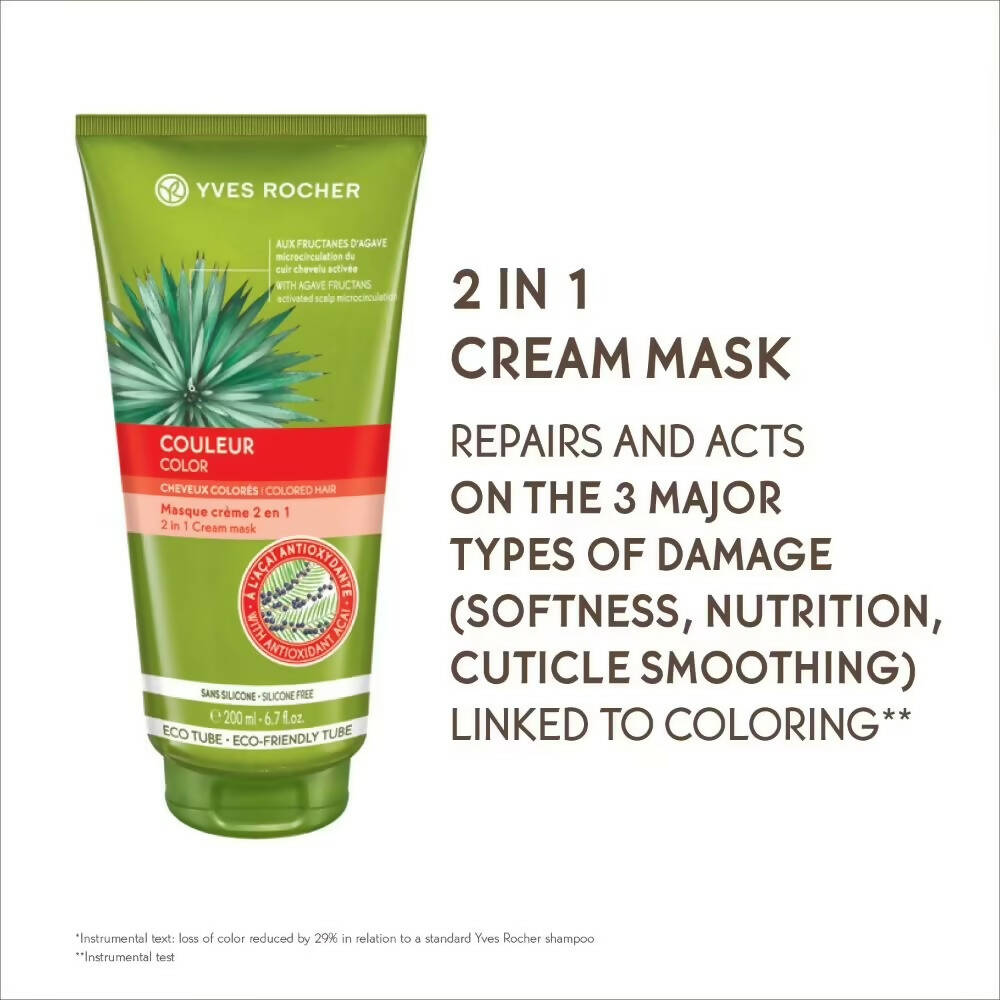 Yves Rocher Color 2 In 1 Cream Mask | Grocsy