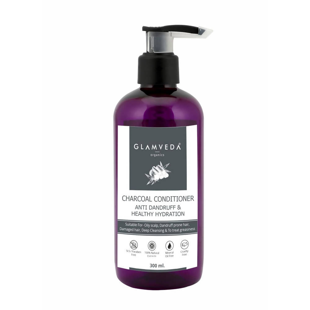 Glamveda Charcoal Conditioner Anti Dandruff & Healthy Hydration | Grocsy