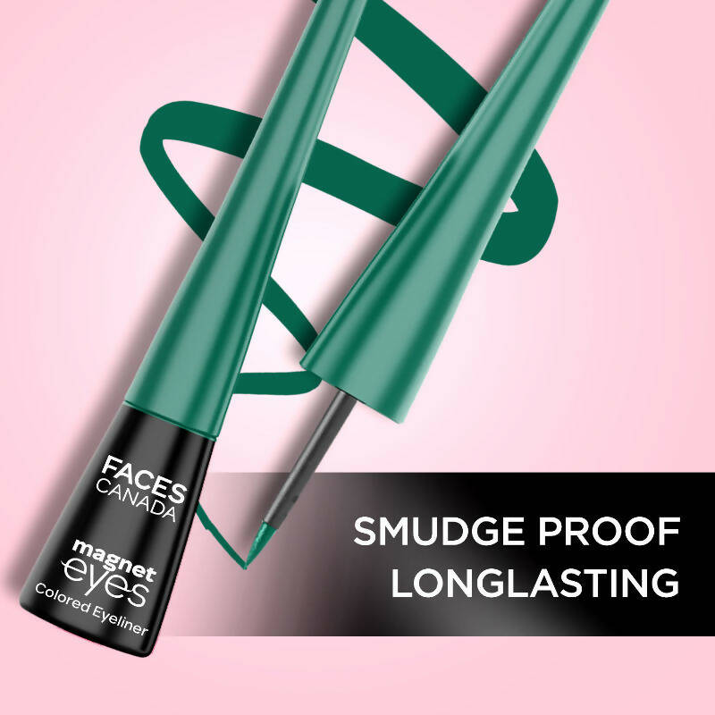 Faces Canada Magneteyes Colored Eyeliner - Elegant Green | Grocsy
