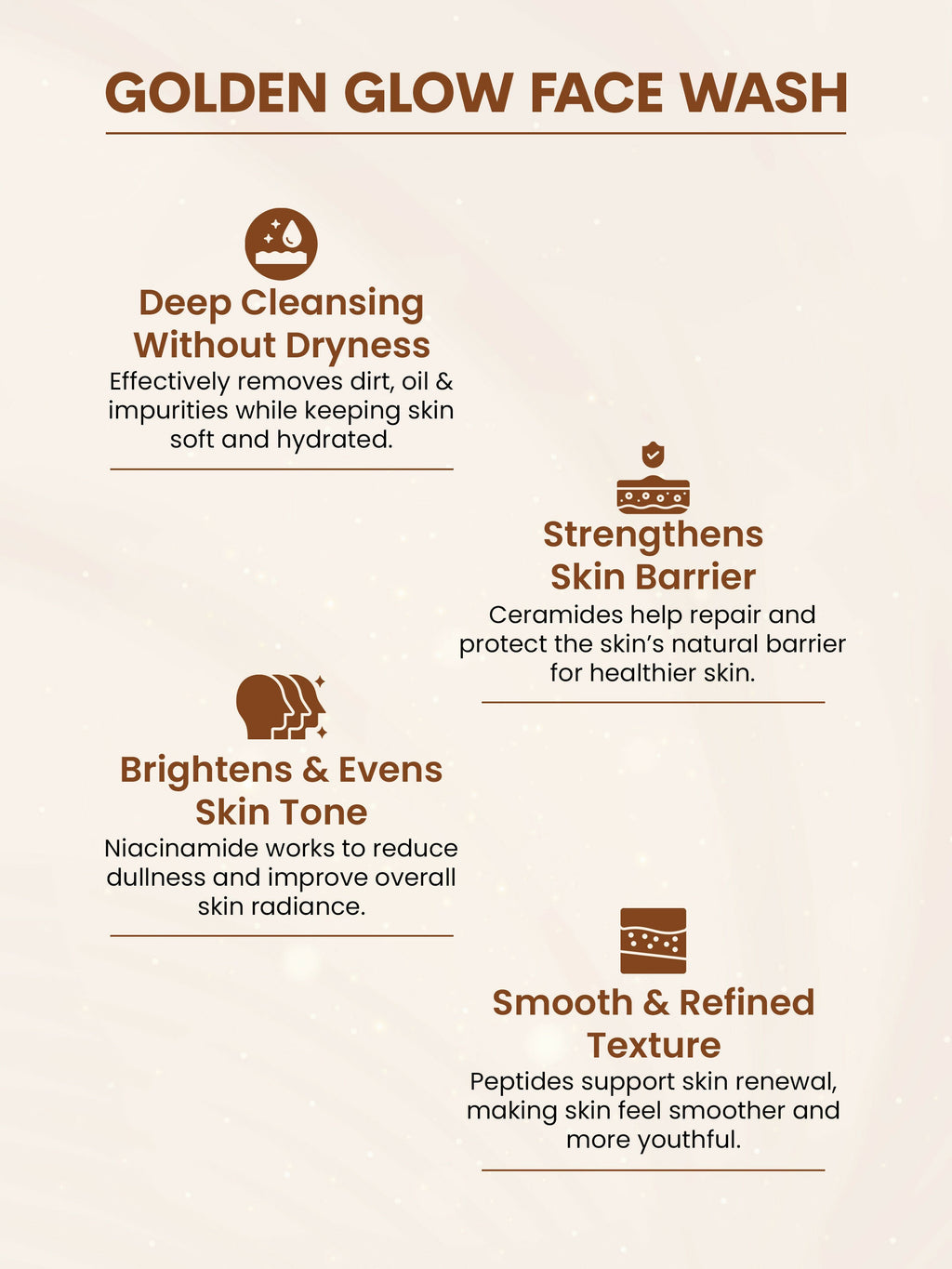 Flawora Golden Glow Face Wash | Grocsy