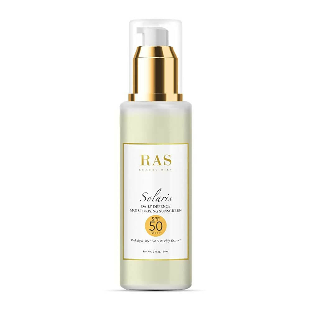 Ras Luxury Oils Solaris Daily Defence Mineral Sunscreen SPF 50 | Grocsy