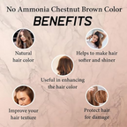 VedicAyurveda Henna Based Hair Colour - dark brown & Chestnut Brown | Grocsy