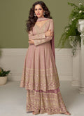 Vegaa Fashion light-pink embroidery Real Georgette Salwar Suit | Grocsy
