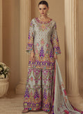 Vegaa Fashion Multicolor Printed Natural Crep Silk Anarkali Suit | Grocsy