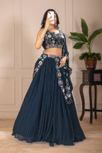 Lehenga Mart Designer Wedding Lehenga choli for Women - rama | Grocsy